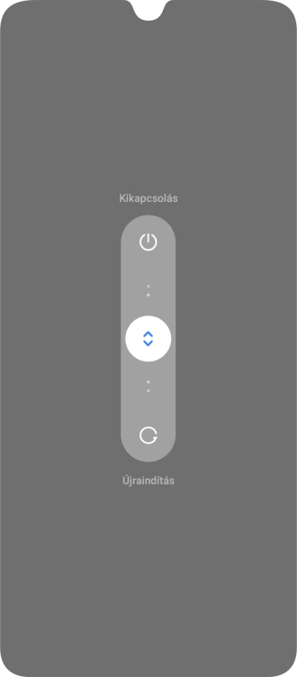 Érintsd meg a kört, és húzd felfelé.