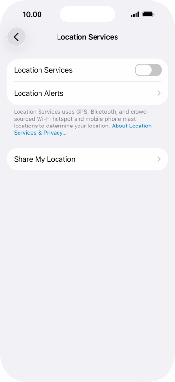 Press the indicator next to Press the indicator next to