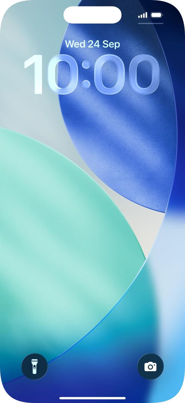 Press and hold anywhere on the lock screen. Press and hold anywhere on the lock screen.