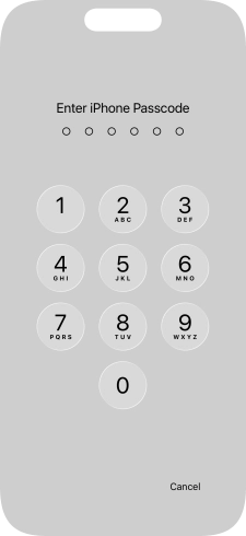 Use the lock code you created. The app is now locked.