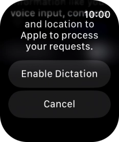 Press Enable Dictation.