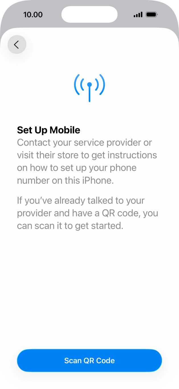 Press Scan QR Code. Press Scan QR Code.