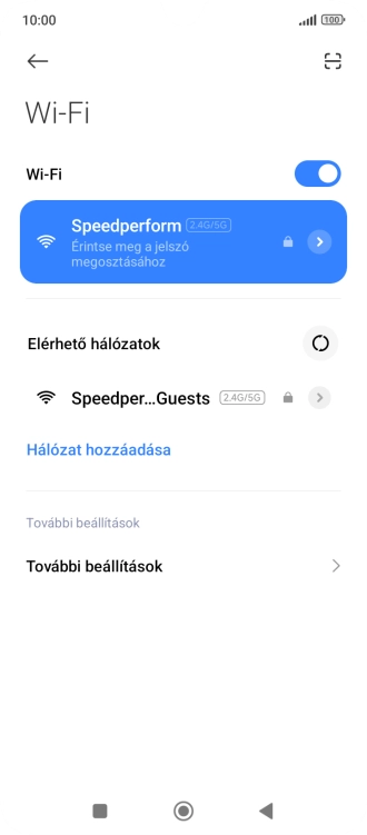 A befejezéshez, és ahhoz, hogy visszatérhess a főképernyőhöz, nyomd meg a főgombot.