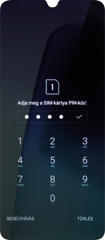 Amennyiben a telefon kéri, írd be a PIN-kódodat, és kattints a jóváhagyás ikonra.