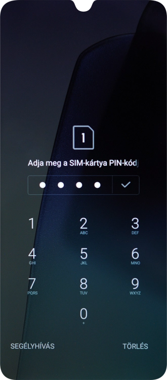Amennyiben a telefon kéri, írd be a PIN-kódodat, és kattints a jóváhagyás ikonra.