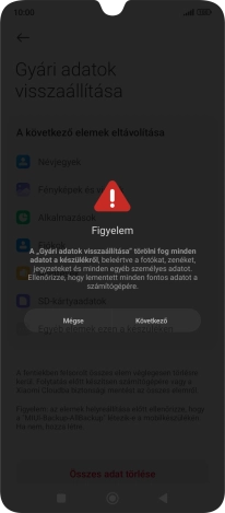 Válaszd a Következő lehetőséget.
