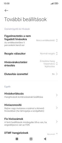 Válaszd a Hívóazonosító lehetőséget.
