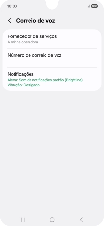 Prima Número de correio de voz.