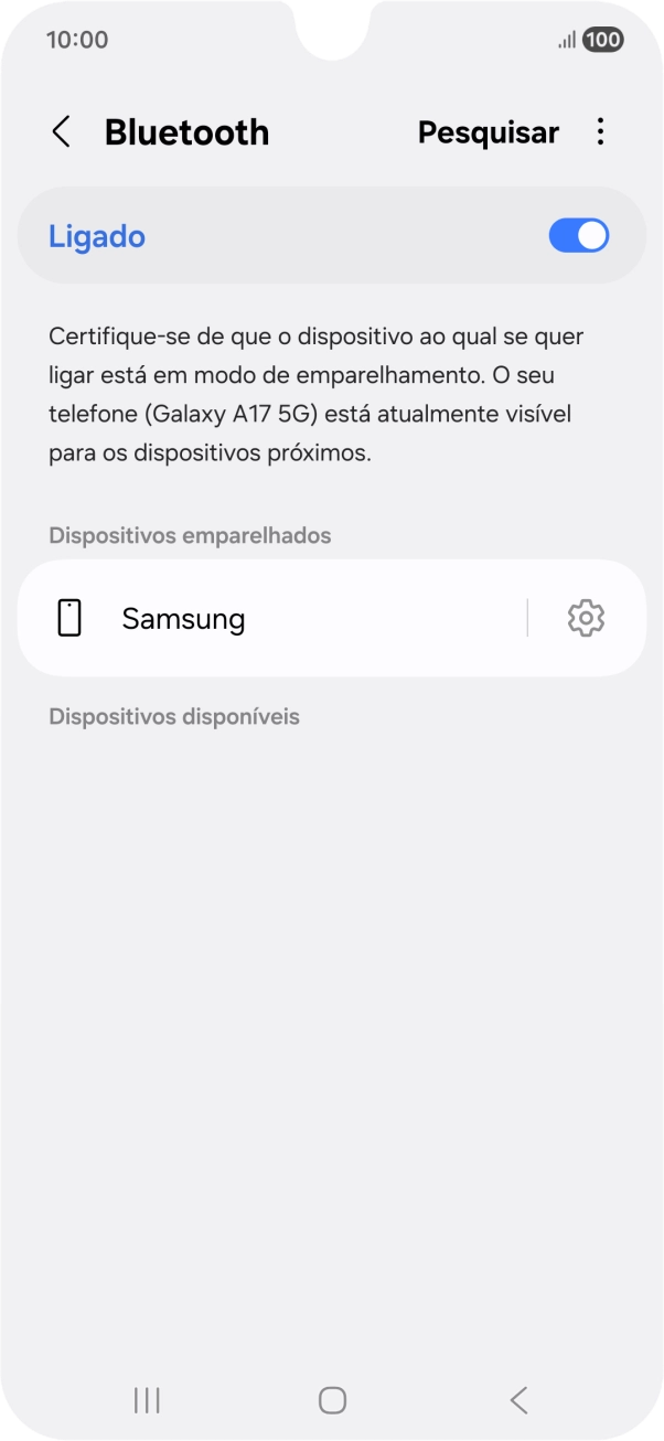 Prima a tecla de início para terminar e voltar ao ecrã inicial.