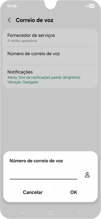 Introduza 123 e prima OK.