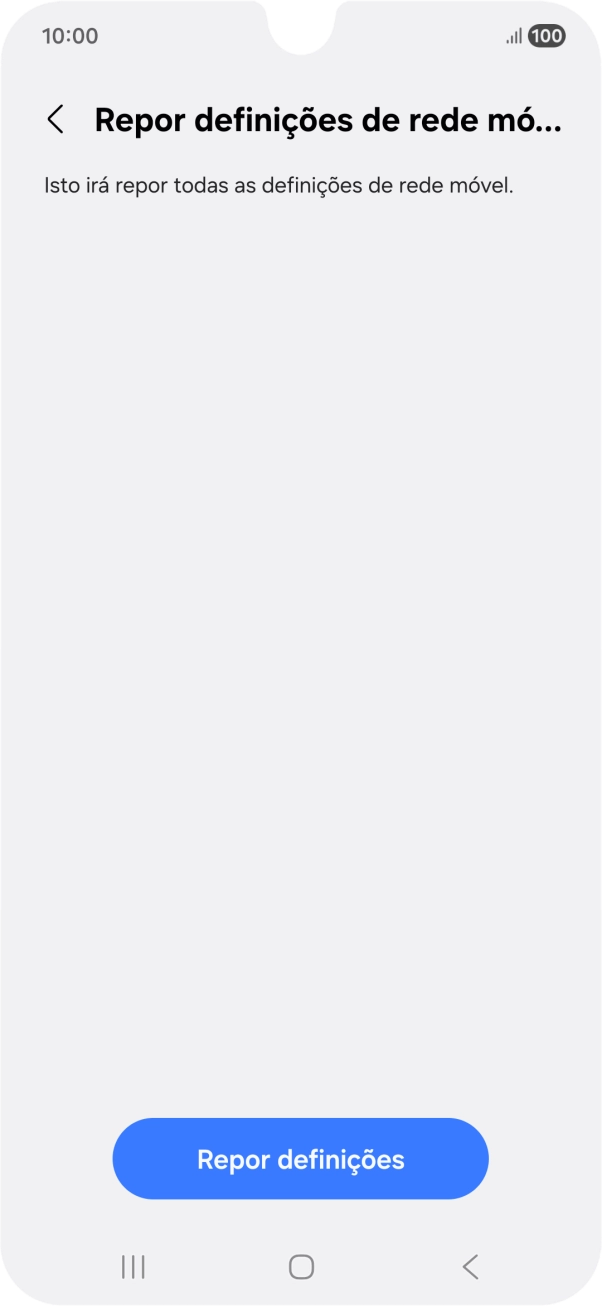 Prima Repor definições.