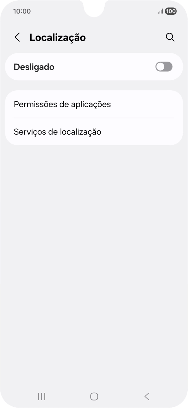 Prima o indicador para ativar ou desativar a função.