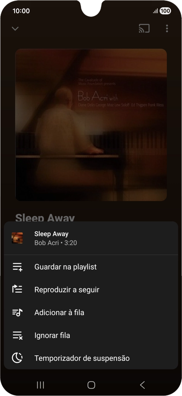 Prima o ícone para adicionar.