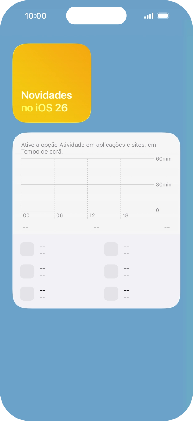 Mantenha premida por um instante a pilha de widgets pretendida.
