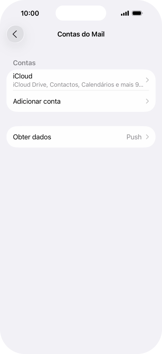 Prima Adicionar conta.