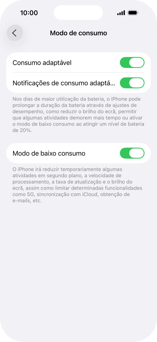 Para voltar ao ecrã inicial, deslize o dedo de baixo para cima a partir da base do ecrã.