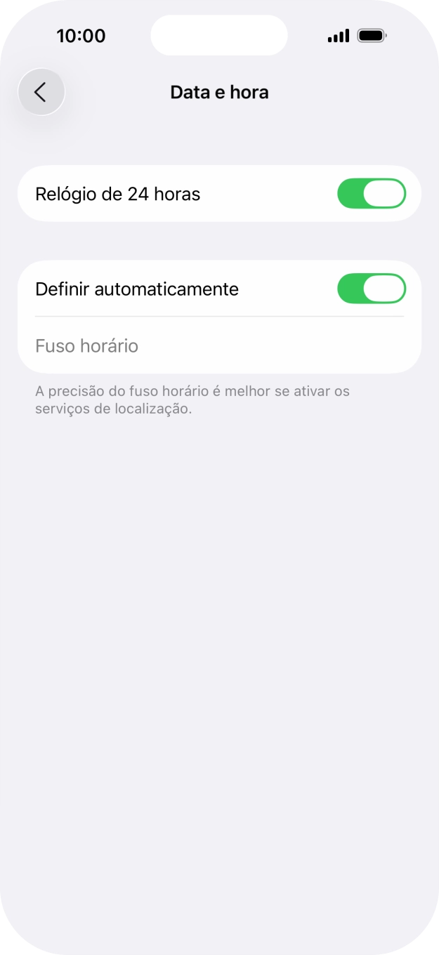 Para voltar ao ecrã inicial, deslize o dedo de baixo para cima a partir da base do ecrã.