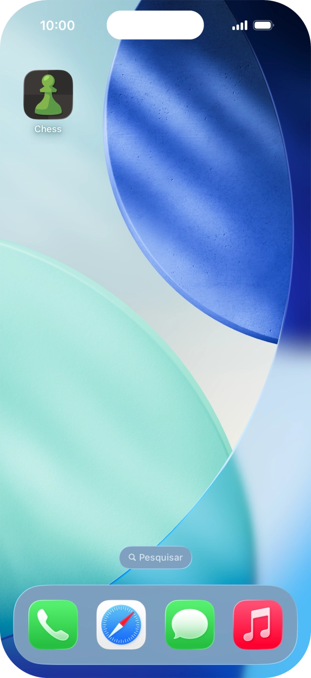 Mantenha premida por um momento a app pretendida.