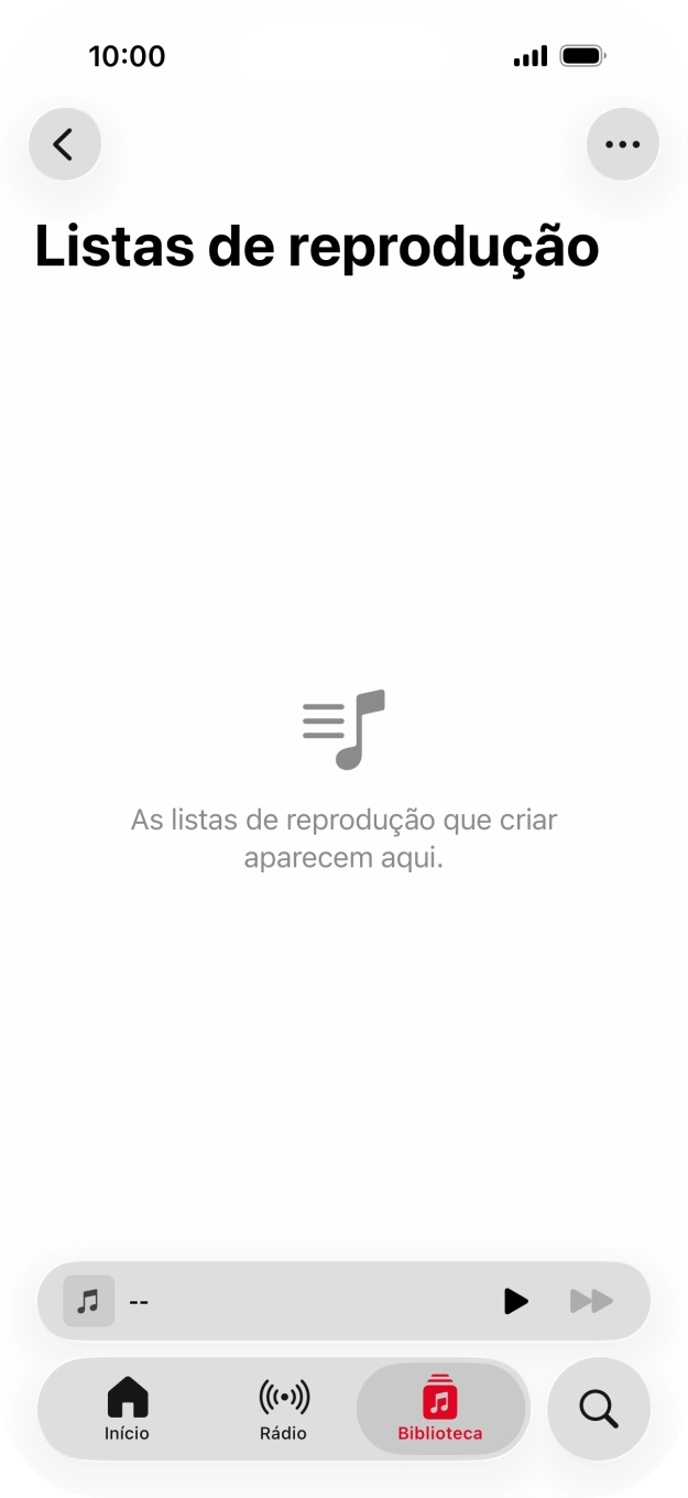 Prima o ícone de menu.