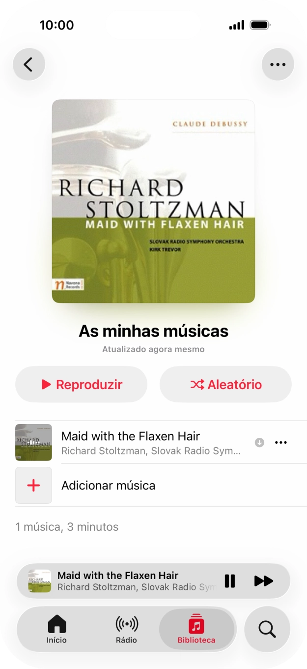 Prima o título da música.