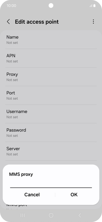 Key in 10.1.1.180 and press OK.