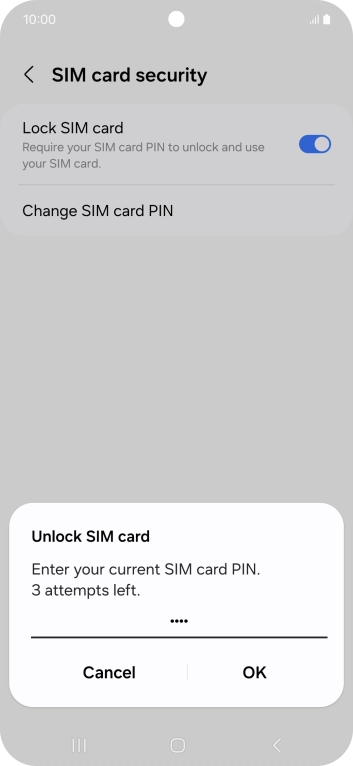 Key in your PIN and press OK.