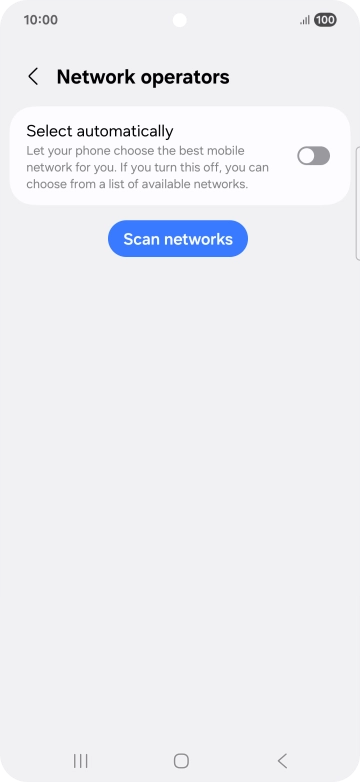 Press the indicator next to 'Select automatically' to turn on the function.