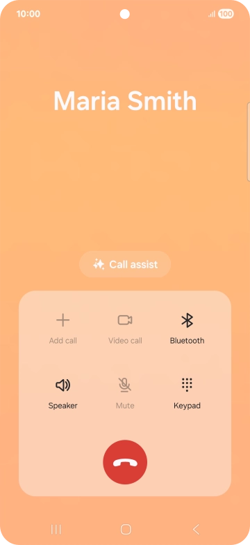 To use Galaxy AI for translation during a call, press Call assist. To use Galaxy AI for translation during a call, press Call assist.