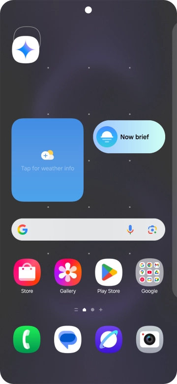 Drag the app icon to the required position on the home screen.