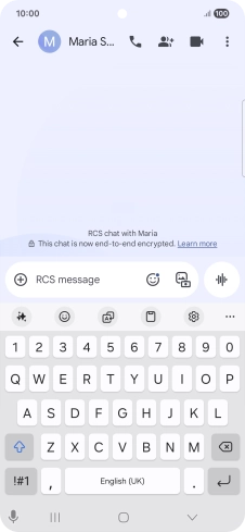 Select an existing conversation or create a new message and press the AI icon.