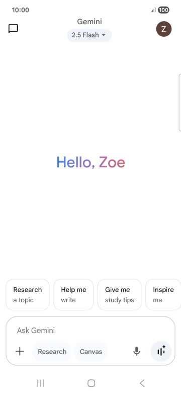 Press the profile icon. Press the profile icon.