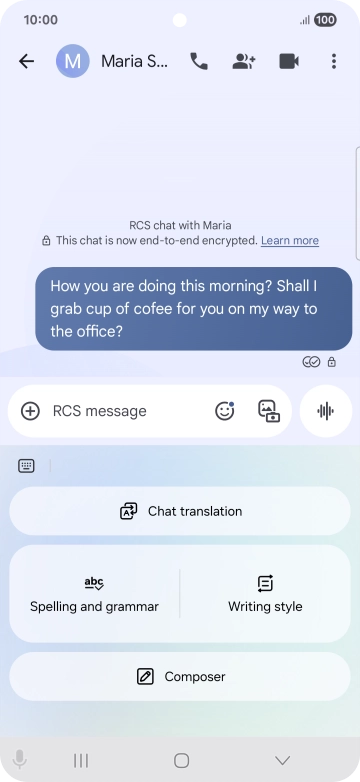 Press Chat translation. Press Chat translation.