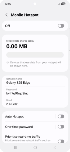 Press Network name.