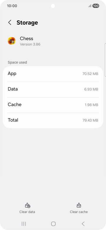 Press Clear cache.