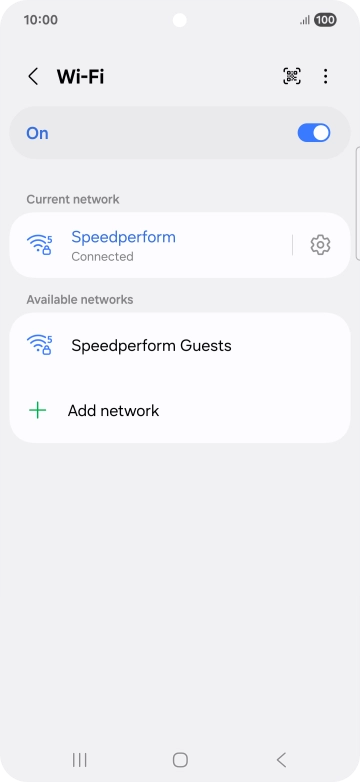 Press the Home key to return to the home screen.
