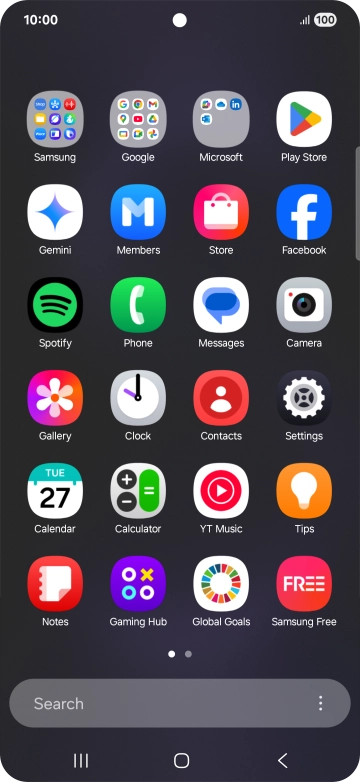 Open a supported app, e.g. Messages. Open a supported app, e.g. Messages.