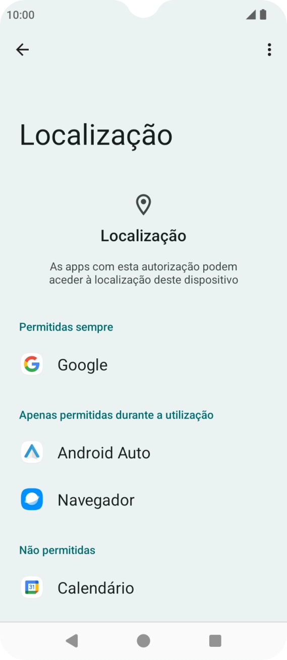 Prima a app pretendida.