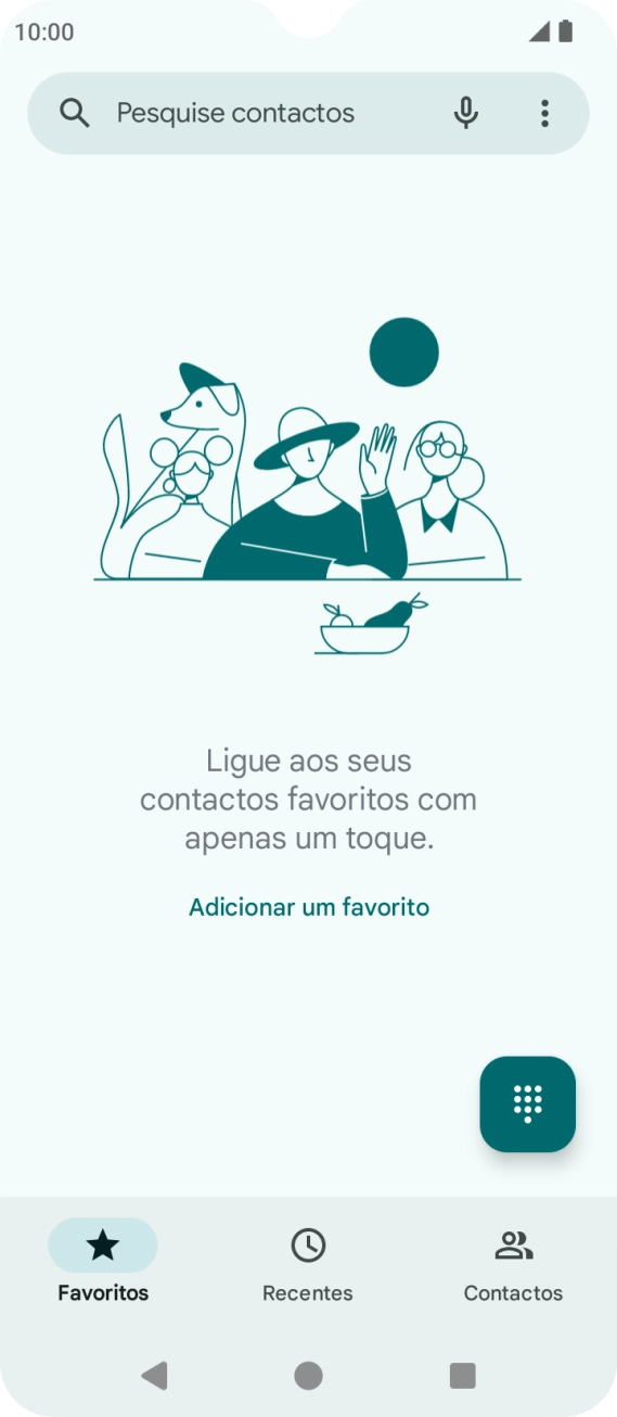 Prima o ícone de menu.