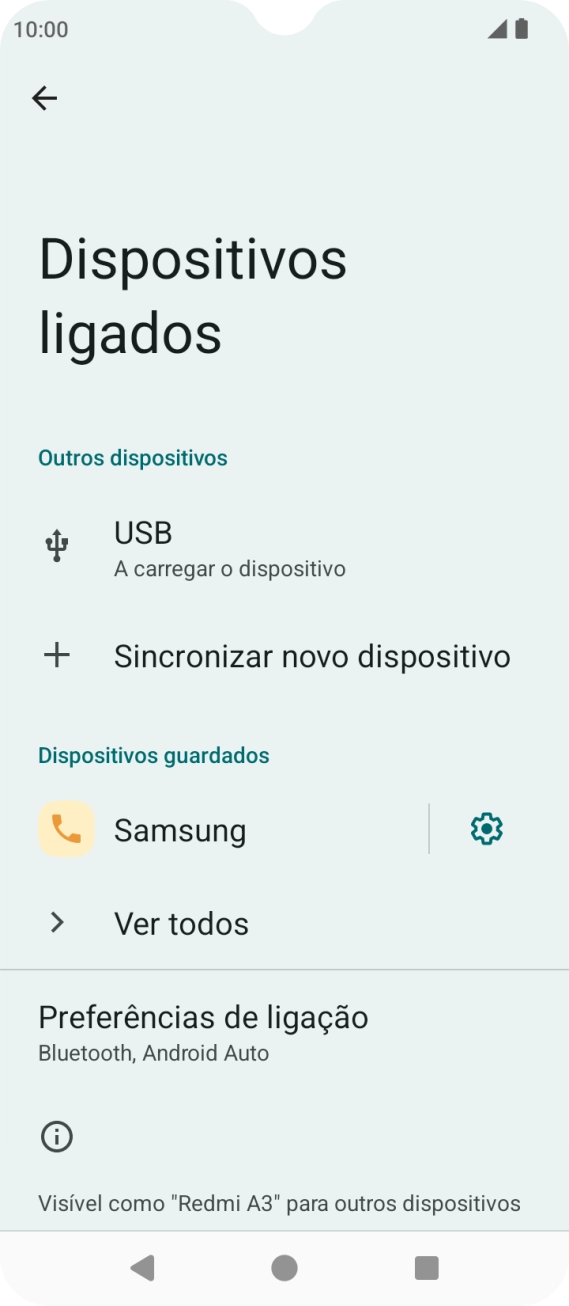 Prima a tecla de início para terminar e voltar ao ecrã inicial.
