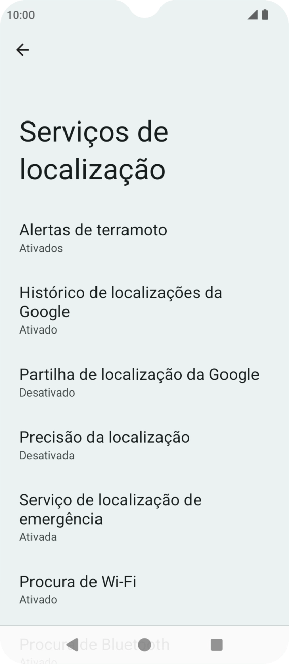 Prima Precisão da localização.