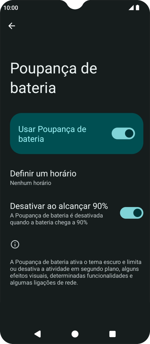 Prima a tecla de início para terminar e voltar ao ecrã inicial.