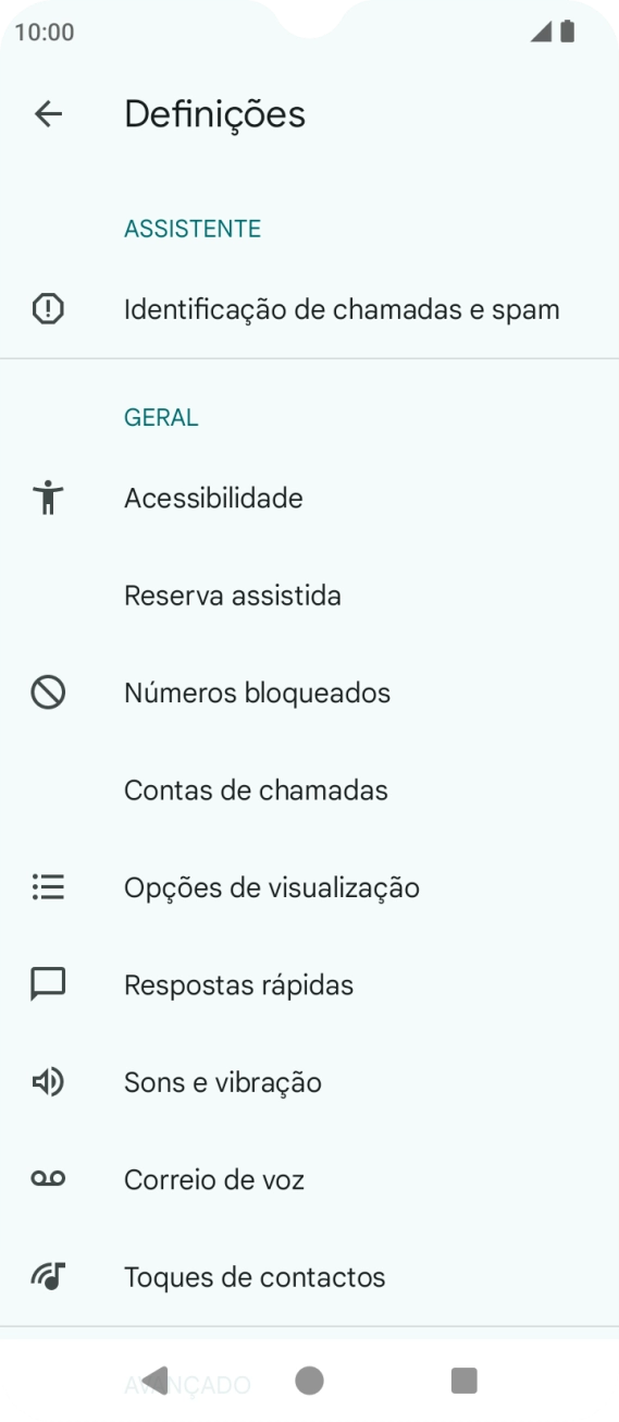 Prima Correio de voz.