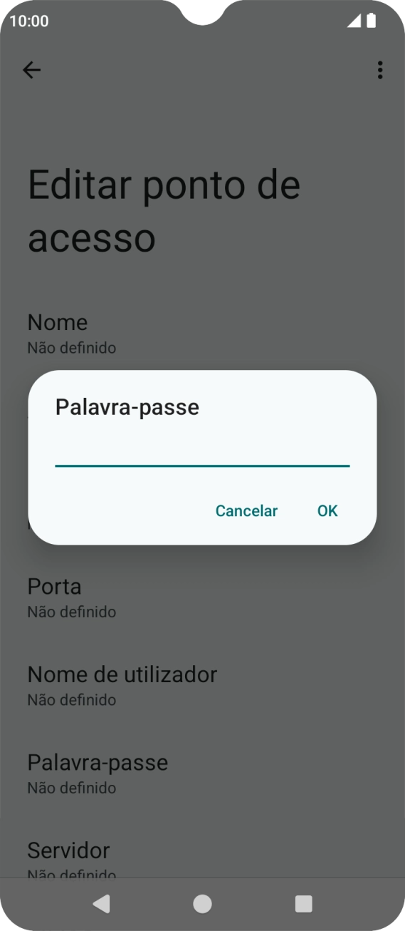 Introduza net2.vodafone.pt e prima OK.