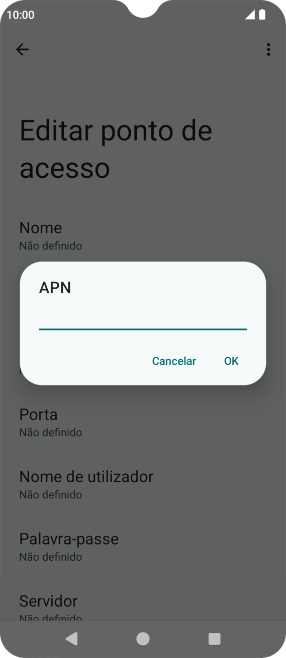 Introduza net2.vodafone.pt e prima OK.