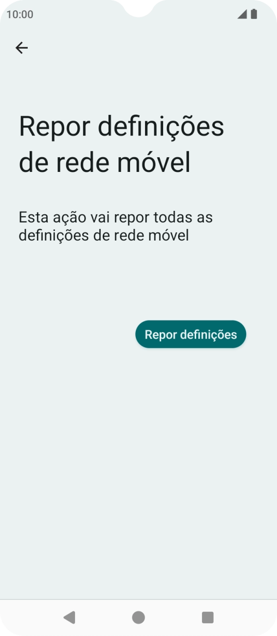 Prima Repor definições.