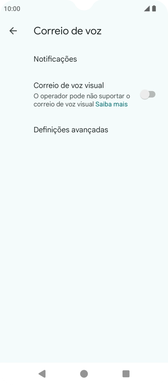 Prima Definições avançadas.