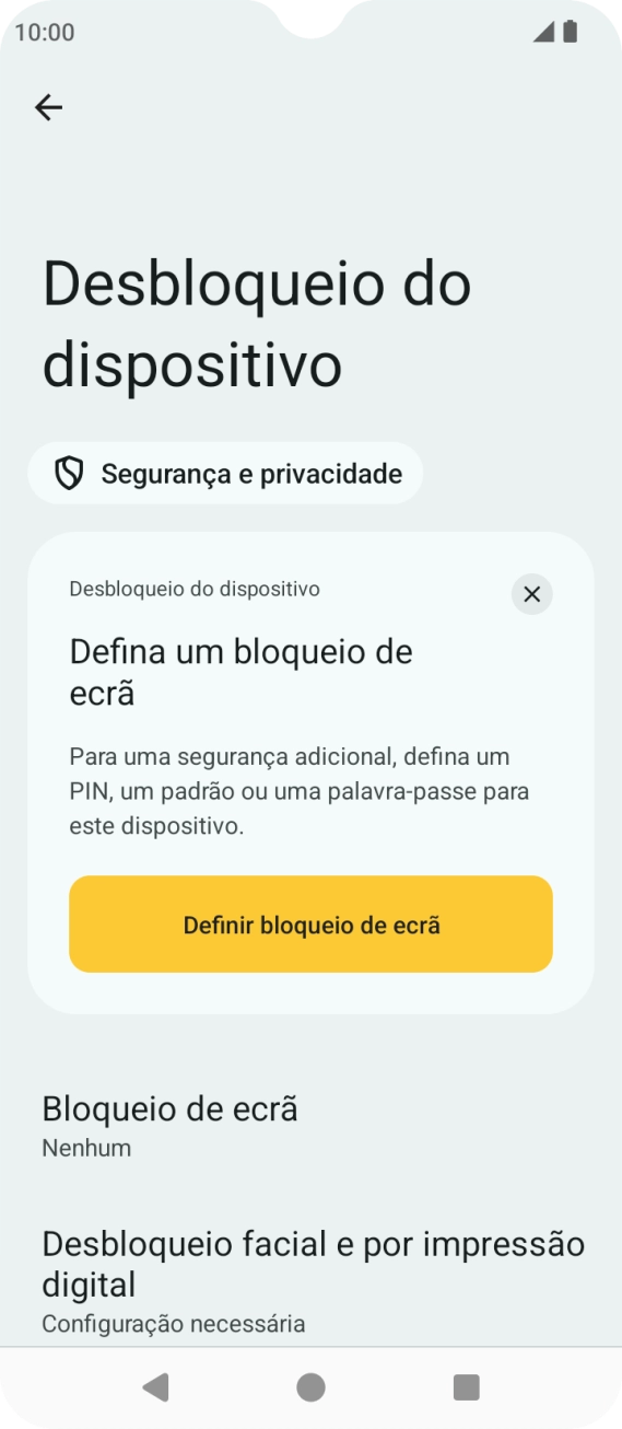 Prima a tecla de início para terminar e voltar ao ecrã inicial.