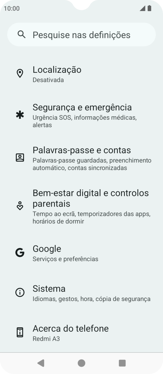 Prima Palavras-passe e contas.