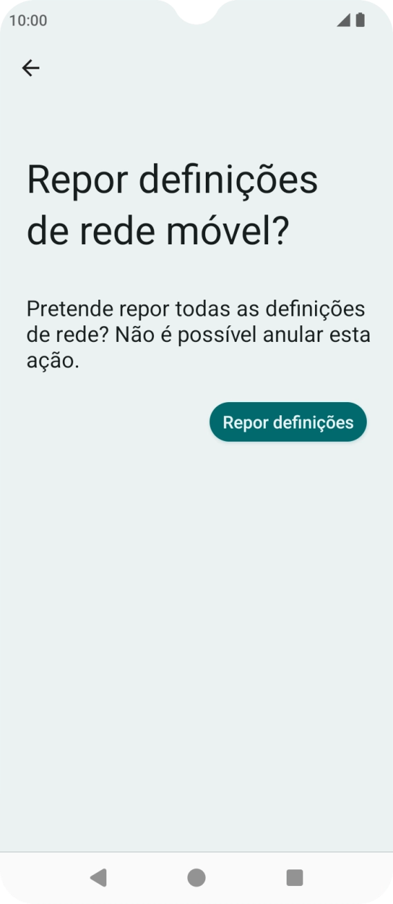Prima Repor definições.