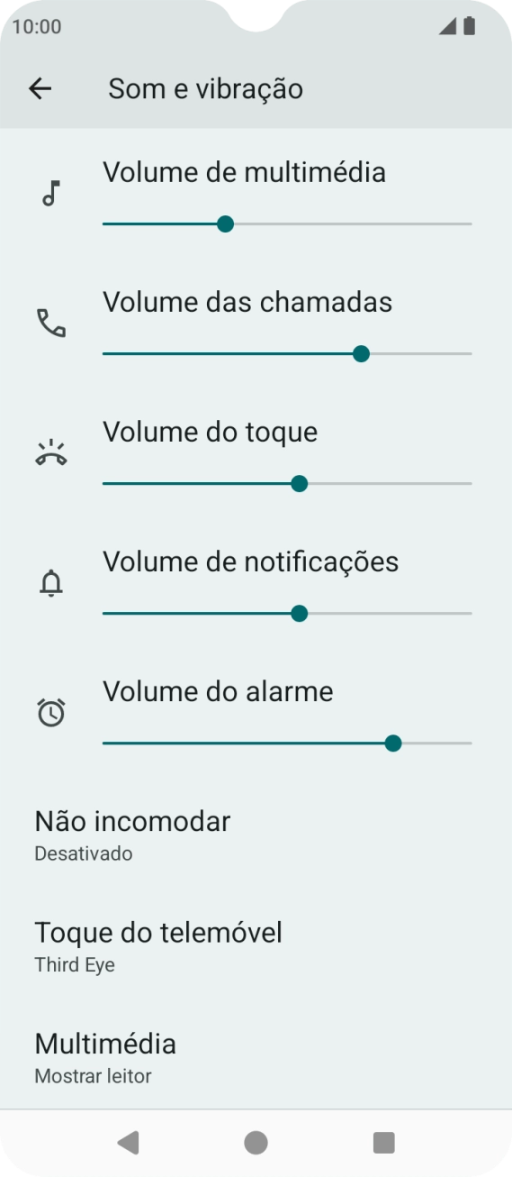 Prima a tecla de início para terminar e voltar ao ecrã inicial.
